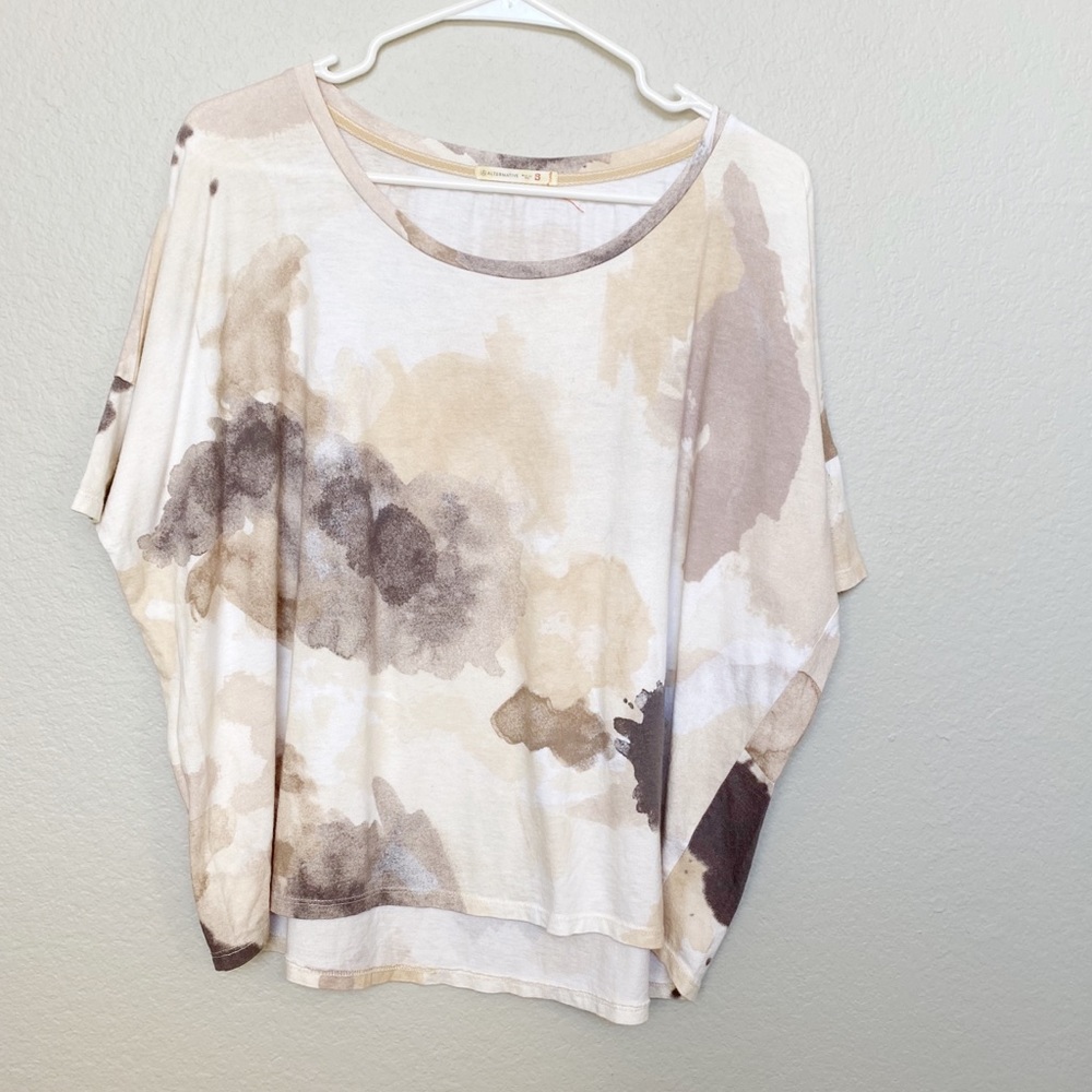Alternative Watercolor Dyed Tee Tshirt Small